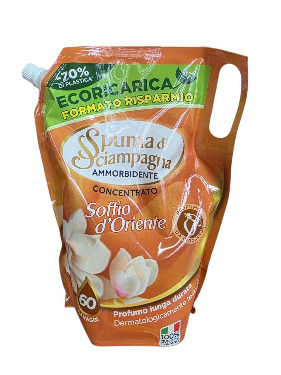Концентрований кондиціонер для білизни Spuma di Sciampagna Soffio d'Oriente, 1200 мл 60 прань, фото 1