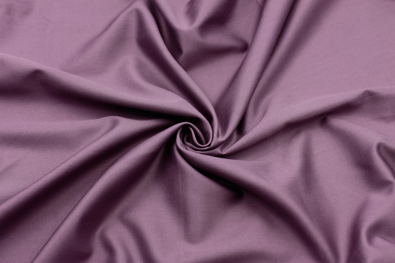 Сатин 240 см Темний бузок 100% бавовна преміум