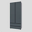 Шафа дводверна Еверест ШЛ-2 Лайт Графіт PREMIUM, фото 6