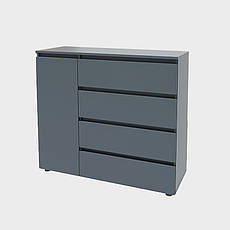 Комод Еверест КЛ-3 Лайт (телескопічні) 105х38х93 см Графіт PREMIUM, фото 3