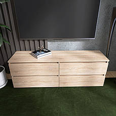 Тумба під телевізор Еверест ЛТВ-1400 Лайт 140х38х49 см Дуб сонома PREMIUM