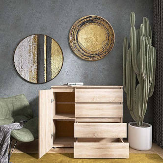 Комод Еверест КЛ-3 Лайт (телескопічні) 105х38х93 см Дуб сонома PREMIUM, фото 3