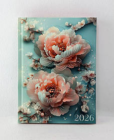 Щоденник датований А5 2026 Fattore Тверда обкл. Бірюзовий 336 стор. У лінію (ВМ2139-06) Buromax