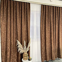 Коричневі готові штори мармурові (SH-M19n-12), фото 7