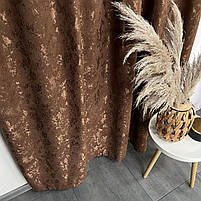 Коричневі готові штори мармурові (SH-M19n-12), фото 6