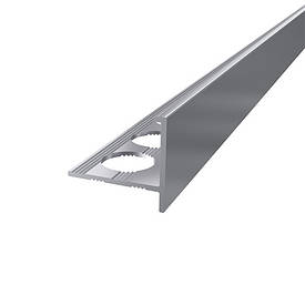Профіль для плитки Алюмінієвий, Анодування Срібло ПАС-4718