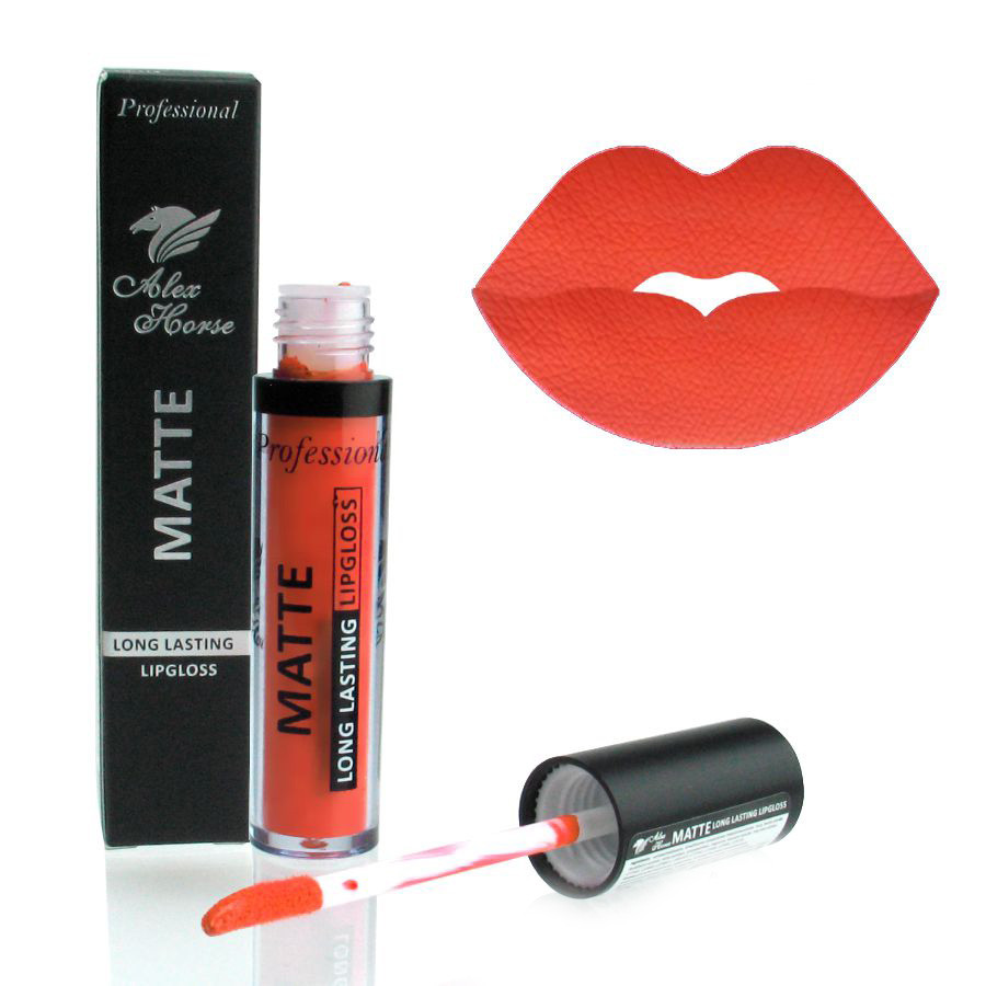 Матова суперстійка рідка помада AG-216 №21 Морквяний