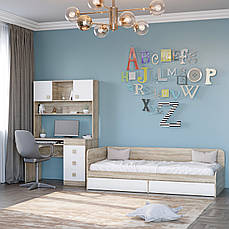 Спальня Дитяча Еверест Соната Комплект 9 (модульна - 3 елементи) дуб сонома + білий PREMIUM