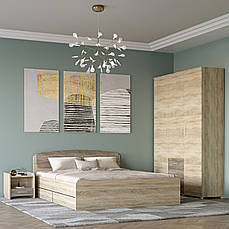 Спальня Еверест Бриз комплект 3 (модульна - 3 елементи) сонома + трюфель PREMIUM
