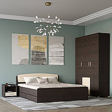 Спальня Еверест Бриз комплект 3 (модульна - 3 елементи) венге + дуб молочний PREMIUM, фото 3