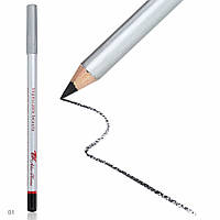 Олівець дерев'яний для очей та губ APN-200 № 01 Black