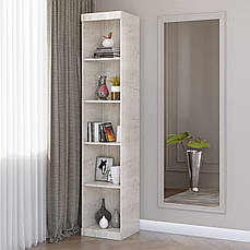 Шафа-пенал відкритий Еверест Соната дуб крафт білий PREMIUM