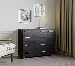 Комод для спальні Еверест з 4-ма ящиками К-3 (телескопи) 100х38х73 венге темний PREMIUM, фото 3