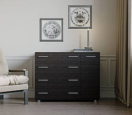 Комод для спальні Еверест з 4-ма ящиками К-3 (телескопи) 100х38х73 венге темний PREMIUM, фото 4