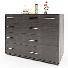 Комод для спальні Еверест з 4-ма ящиками К-3 (телескопи) 100х38х73 венге темний PREMIUM, фото 5