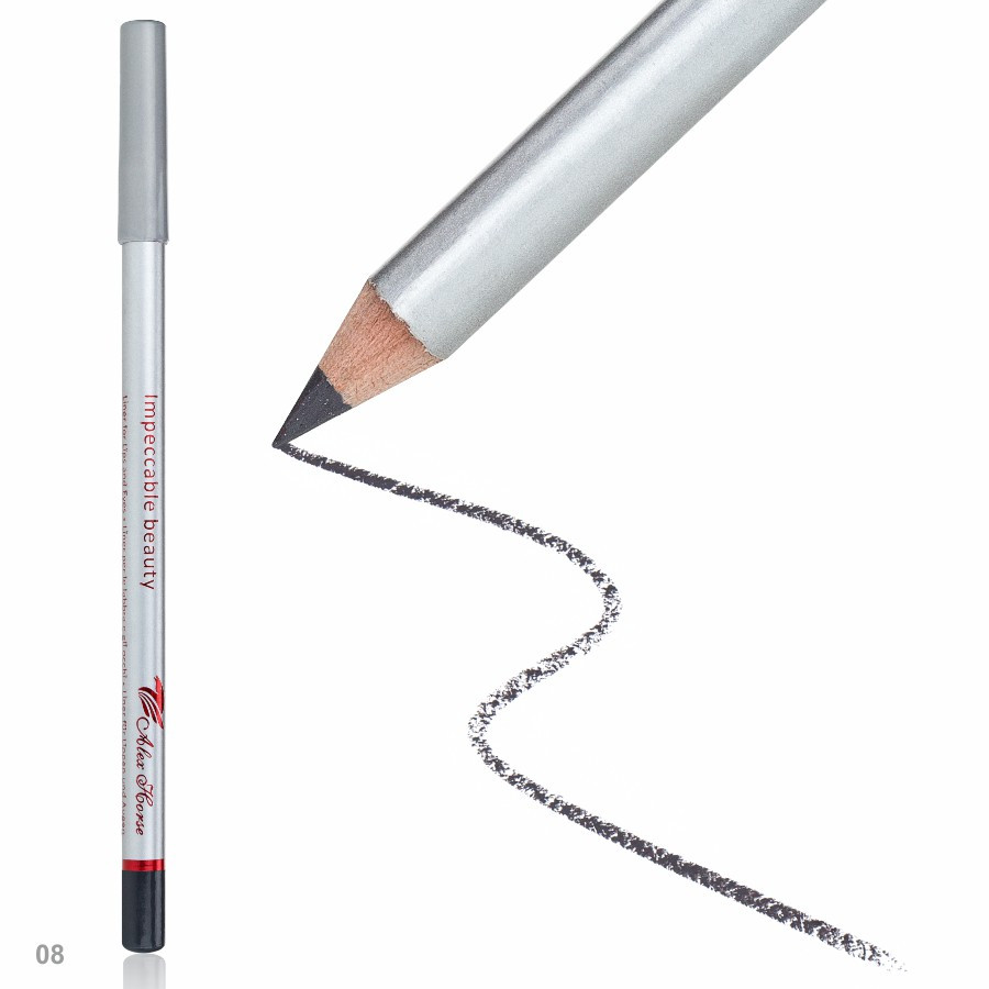 Олівець дерев'яний для очей та губ APN-200 № 08 Gray