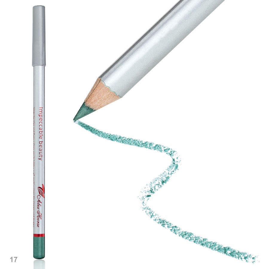 Олівець дерев'яний для очей та губ APN-200 № 17 Emerald Green