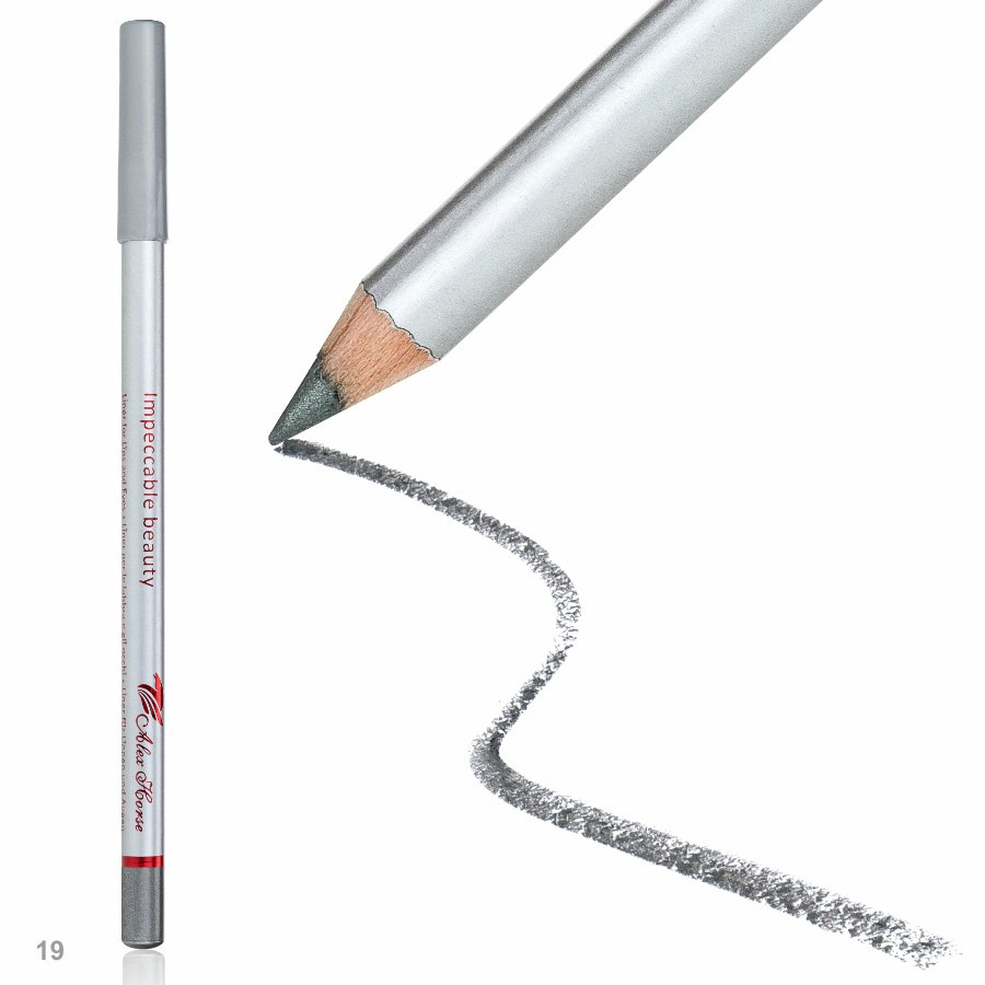 Олівець дерев'яний для очей та губ APN-200 №19 Green Gray