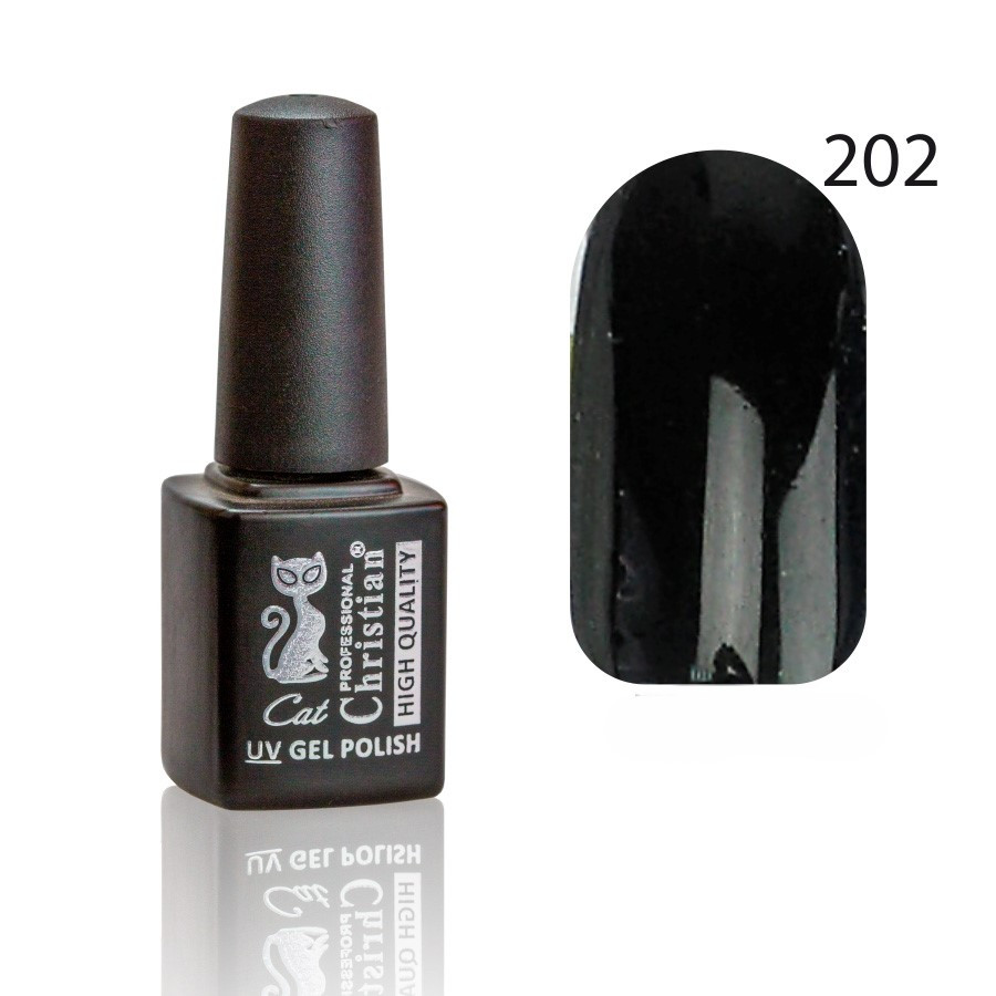 Гель-лак CGP-07HQ №202 8ml Чорний