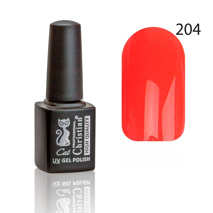 Гель-лак CGP-07HQ №204 8ml Яскраво-кармінний