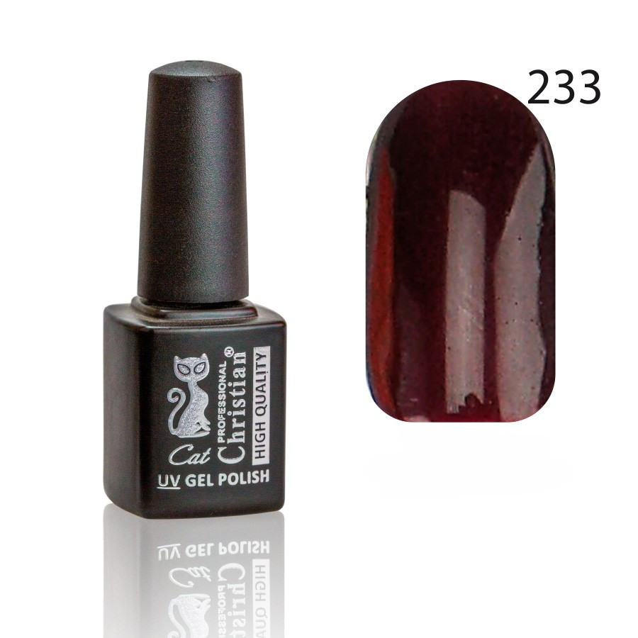 Гель-лак CGP-07HQ №233 8ml Бордо з мерехтінням