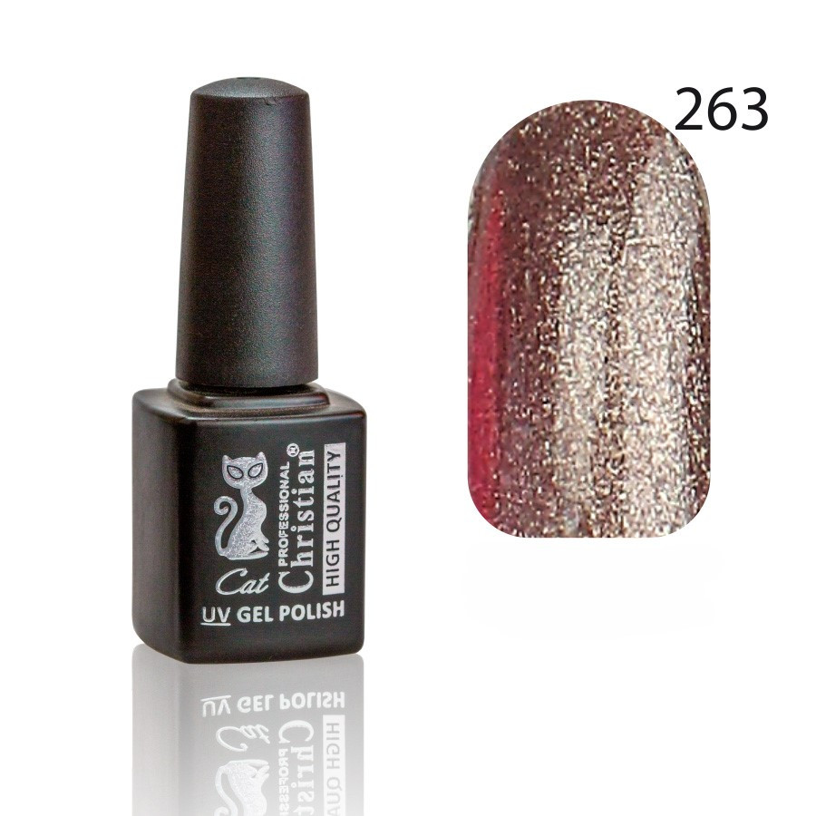 Гель-лак CGP-07HQ № 263 8ml Ведмежий з мерехтінням