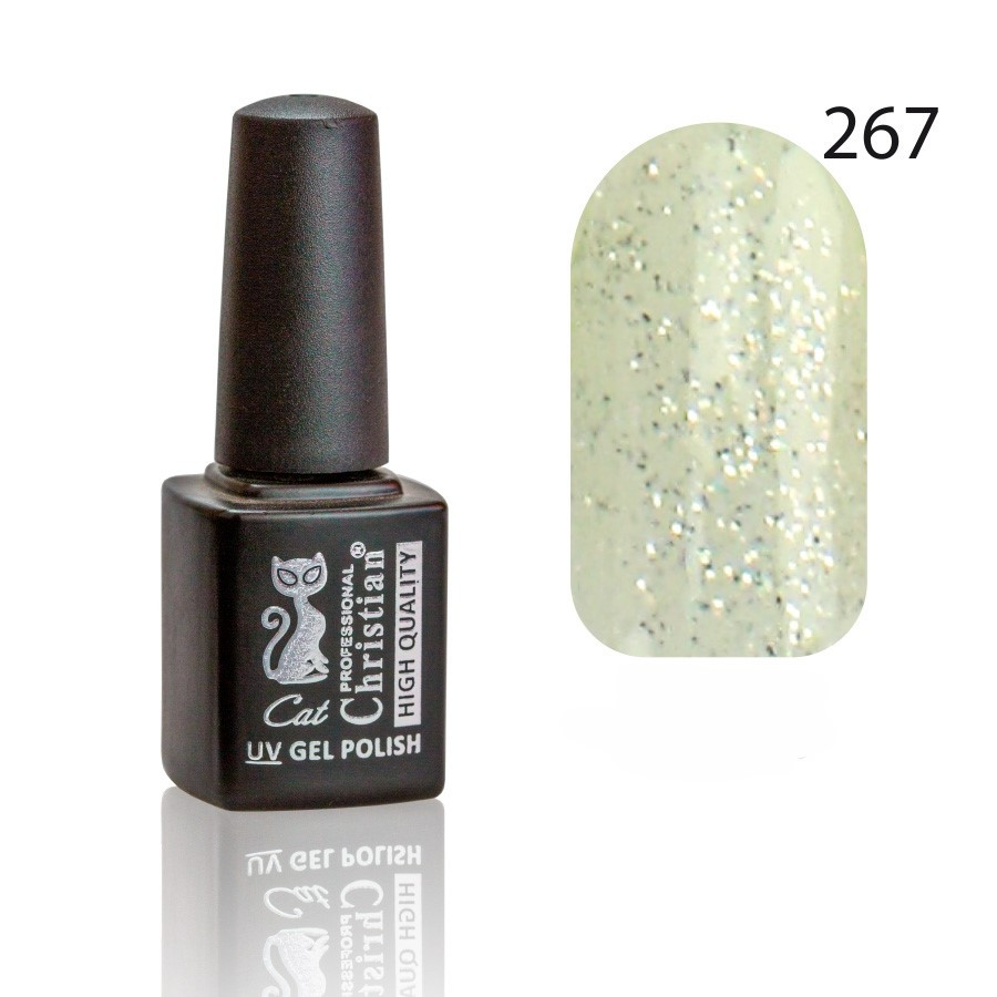 Гель-лак CGP-07HQ №267 8ml Дрібне срібло