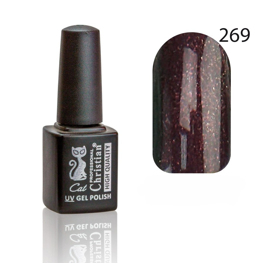 Гель-лак CGP-07HQ № 269 8ml Стигла Слива з мерехтінням
