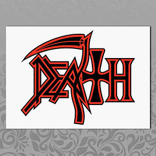 Плакат А4 Рок Death 006