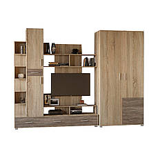 Стінка Еверест Бриз + Шафа ШП-4 сонома + трюфель PREMIUM