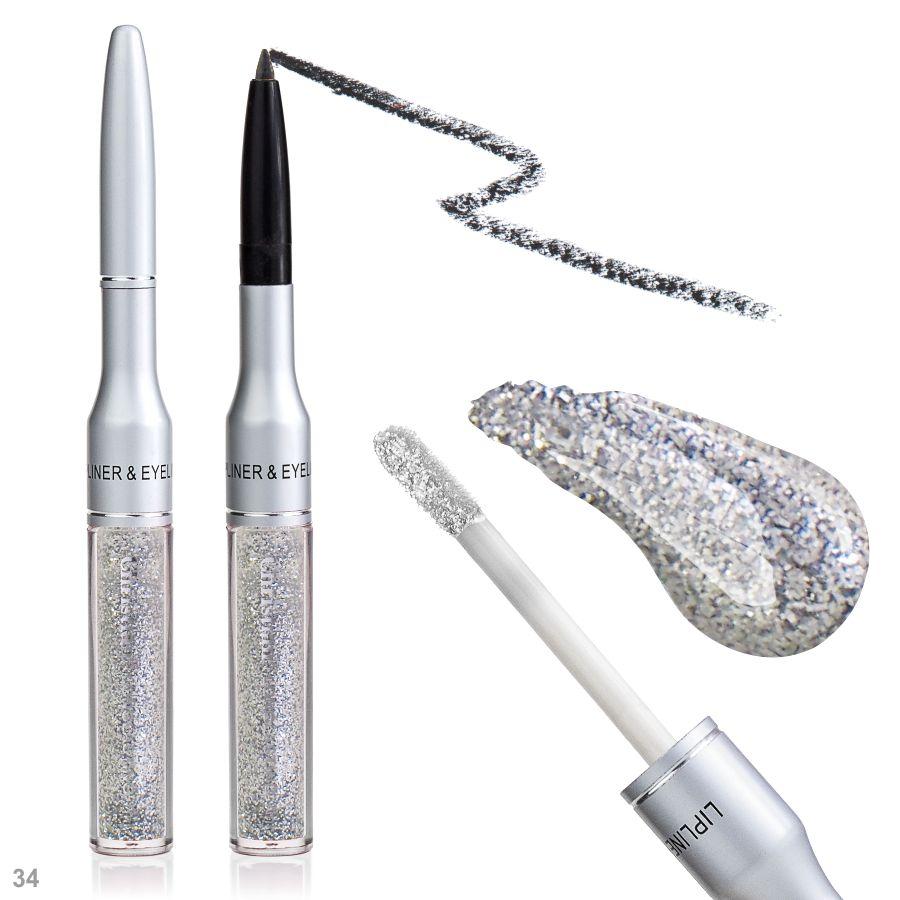 Олівець та блиск для губ Christian Longlasting LG-pen № 34