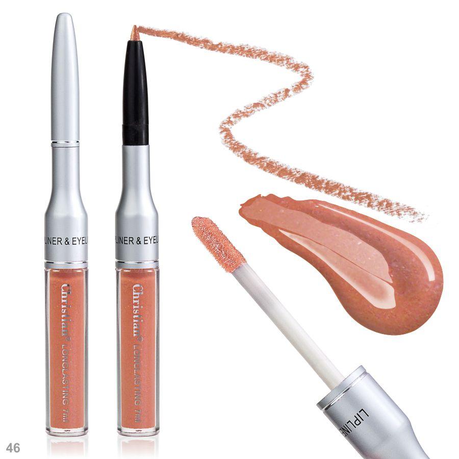 Карандаш и блеск для губ Christian Longlasting № 46 LG-pen