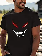 Модна футболка бавовняна з принтом Усмішка-4 | Крута футболка стильна | Чоловіча футболка молодіжна | Літня футболка класна