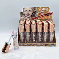 Блиск для губ проявляється з крупинками золота LC-1146