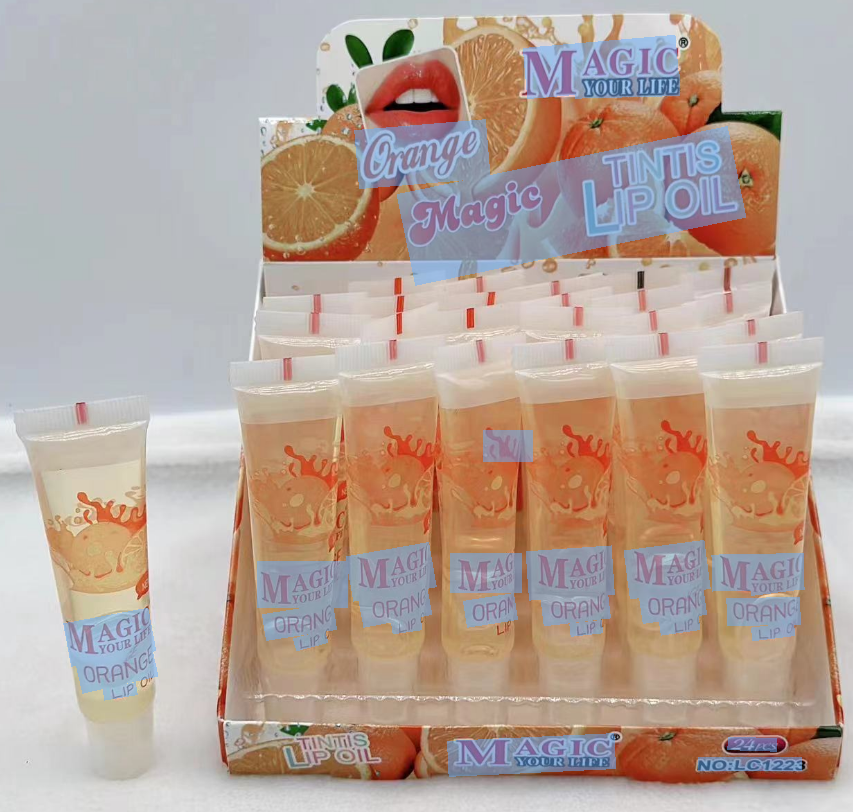 Блиск-масло для губ, що проявляється Orange LC-1223