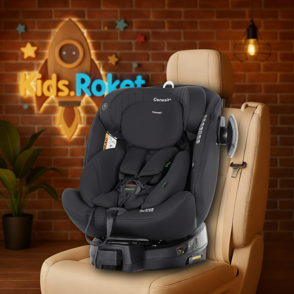 Автокрісло Carrello Genesis+ CRL-12807 i-Size 40–150 см, ISOFIX з опорною ніжкою, поворот 360°, посилений бічний захист, фото 1