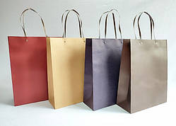 Пакет подарунковий "Однокольоровий", 25,5×33×12,5 см