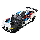 Машинка металева АВТОПРОМ BMW M4 GT3, 1:24, моделька bmw, фото 4