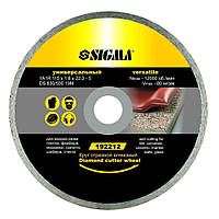Круг відрізний алмазний універсальний Ø125×1.8×22.2 мм, 12000об/хв SIGMA (1922131)