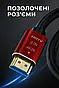 Кабель Atcom HDMI-HDMI 2м Red/Gold v2.0 4k, фото 2