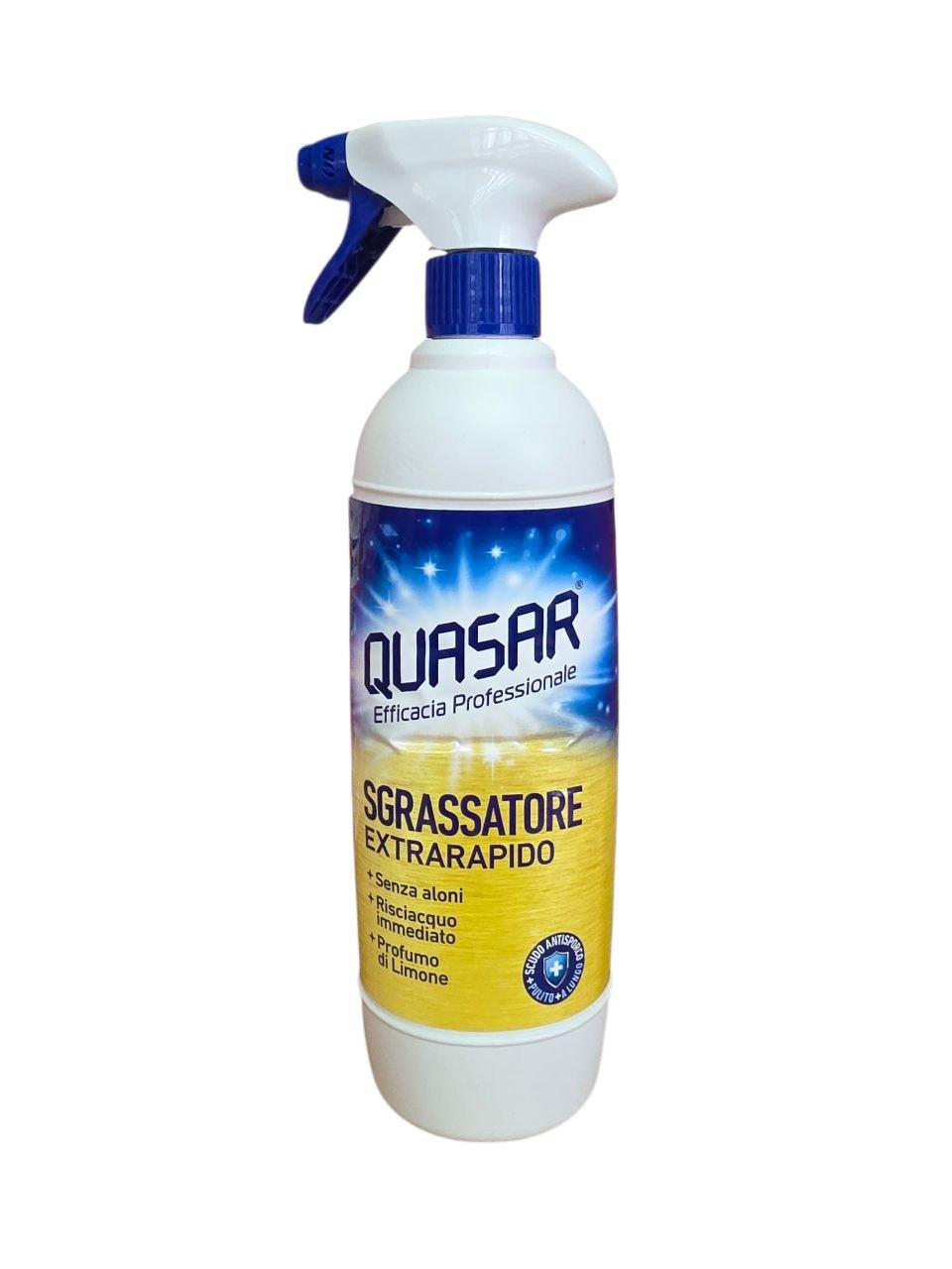 Quasar Sgrassatore універсальний чистячій засіб із запахом лимону Extrarapido , 580 мл, фото 1