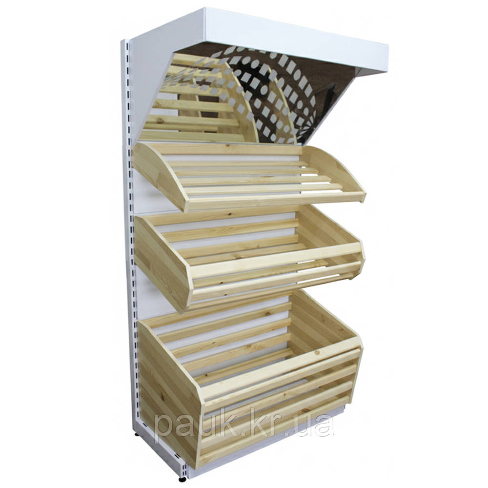 Стелаж хлібний 1900*950 мм ТИП 1, приставний стелаж для хлібу, стелаж для булочок, стелаж для випічки, стелаж хлібний, фото 1