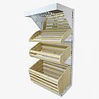 Стелаж хлібний 1900*950 мм ТИП 1, приставний стелаж для хлібу, стелаж для булочок, стелаж для випічки, стелаж хлібний, фото 3