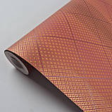 Шпалери флізелінові 0.53 × 10.05 м Marburg 58648, червоно-помаранчеві для спальні, вітальні, кабінету, фото 3