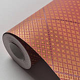Шпалери флізелінові 0.53 × 10.05 м Marburg 58648, червоно-помаранчеві для спальні, вітальні, кабінету, фото 4