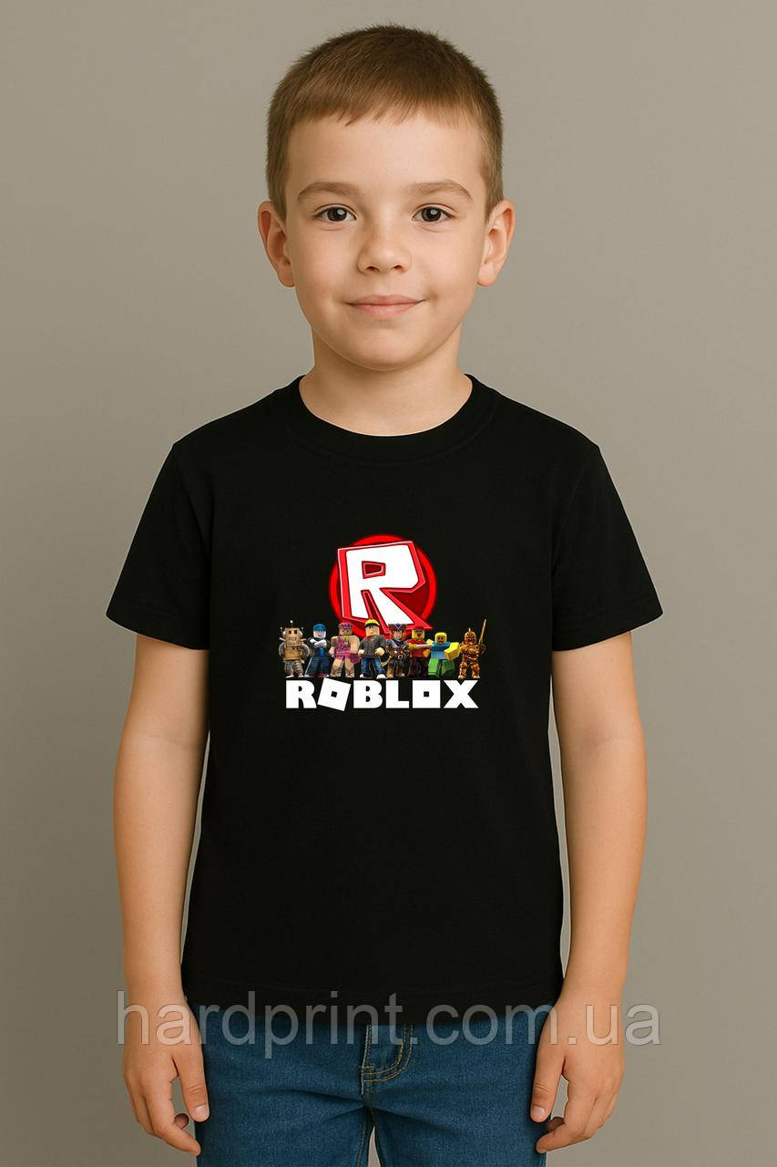 Футболка для дітей. Футболка з принтом Roblox. Роблокс, фото 1