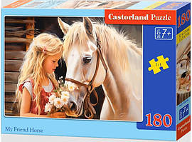 Пазл Мій друг Кінь 180 деталей Castorland