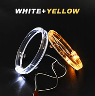 Ангельські очі кристал з мигаючим поворотом 80мм 2шт