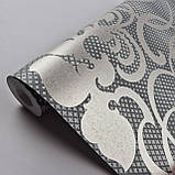 Шпалери флізелінові 0.53 × 10.05 м Marburg 58644, сіро-бежеві для спальні, вітальні, коридору, фото 3