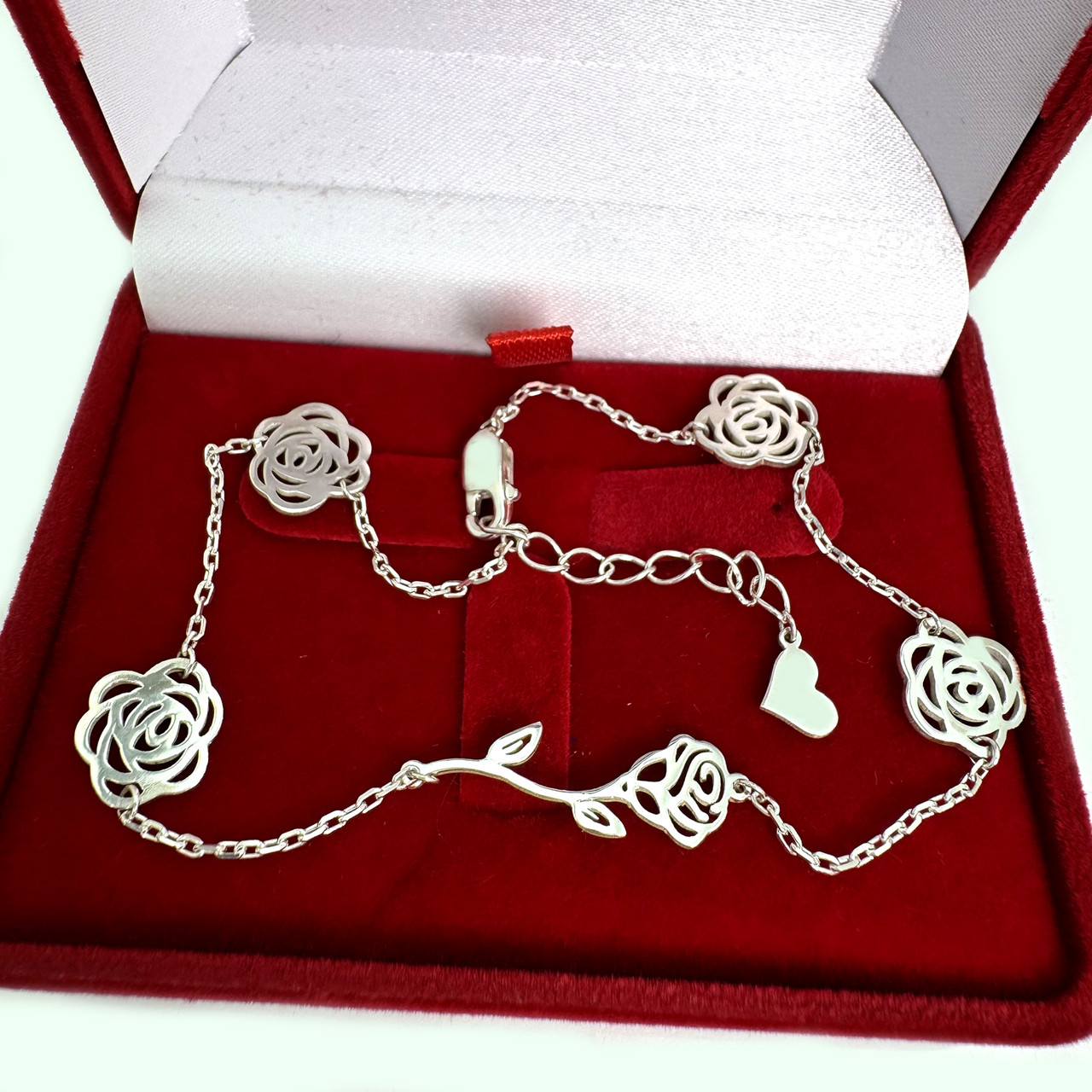 Срібний браслет на ногу, Бр1038, фото 1